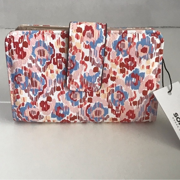 Sonoma Goods For Life Ikat Print - Abbey RFID-Blocking Indexer Wallet - NWT - Picture 1 of 16